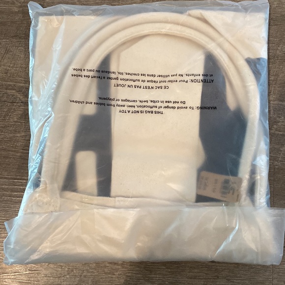 Victoria’s Secret Oversized Canvas Tote cream bag w black PINK logo - Picture 4 of 5